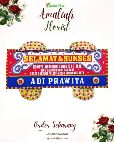 Karangan Bunga Ucapan Selamat di Piyanggang